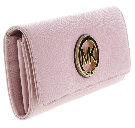 michael kors blather mk gold logo fulton flap mini wallet|Michael Kors Fulton Wallet for sale .